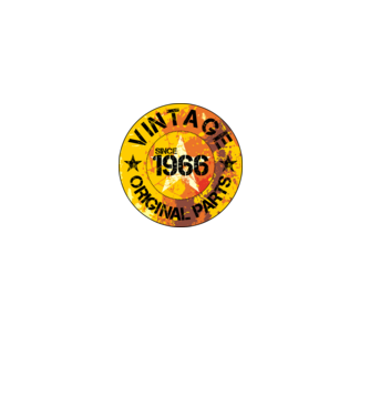 CIRCLE EMBLEM vintage 1966 minta fekete pólón