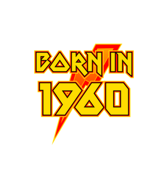 heavy metal born in 1960 minta homokszín pólón