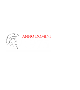ANNO DOMINI, SZÜLETÉSNAPI ÉVSZÁM, GLADIÁTOR 1975 minta fekete pólón