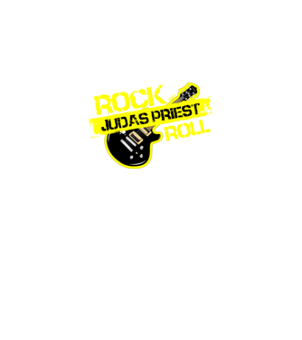rock and roll gitár JUDAS PRIEST minta fekete pólón