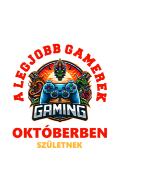 A LEGJOBB GAMEREK OKTÓBERBEN SZÜLETNEK minta fekete pólón