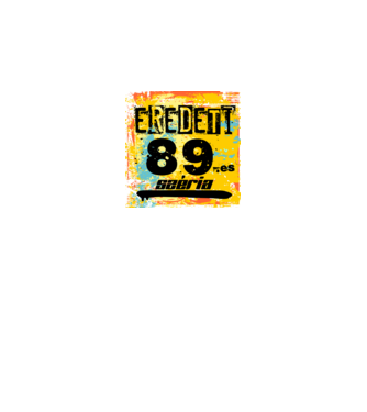 eredeti széria grunge graffiti 89-es, 1989 minta királykék pólón
