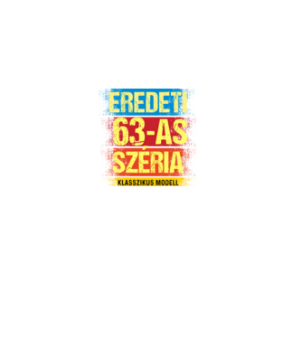 EREDEDI 63-AS SZÉRIA KLASSZKUS MODELL, RETRO SZÜLETÉSNAP minta fekete pólón
