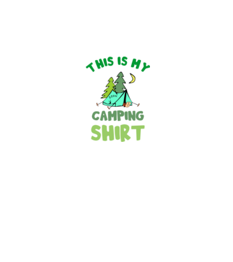 this is my camping shirt color minta fehér pólón