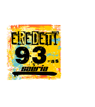 eredeti széria grunge graffiti 93-es, 1993 minta fekete pólón