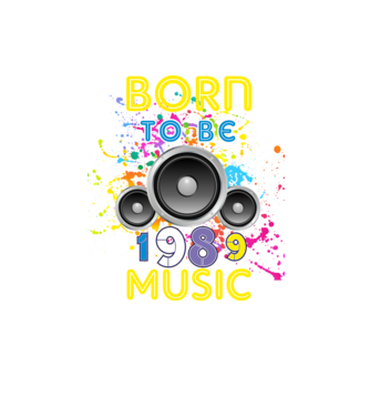 born to be music születésnapi DJ ,1989-ben született minta homokszín pólón