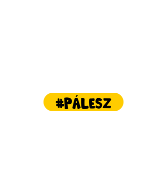 HASHTAG PÁLESZ minta fekete pólón