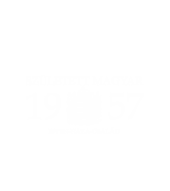 SZÜLETETT MAGYAR, ISTEN HAZA CSALÁD, SZÜLETETT 1957-BEN, MAGYAR CÍMER minta fehér pólón