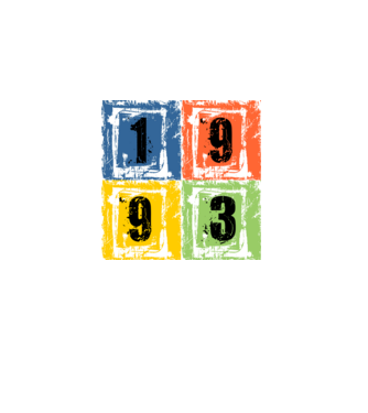 grunge number, szám 1993 minta fekete pólón