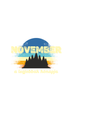 november a legobbak hónapja, novemberben születetteknek minta fekete pólón