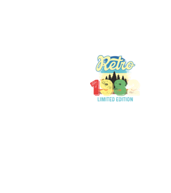 retro évszám, limited edition, 1982-ben születetteknek minta neonsárga pólón