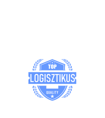 TOP QUALITY LOGISZTIKUS APUKA minta fekete pólón