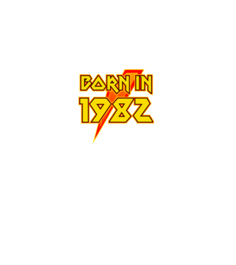 heavy metal born in 1982 minta fekete pólón