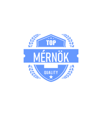 TOP QUALITY MÉRNÖK APUKA minta fekete pólón