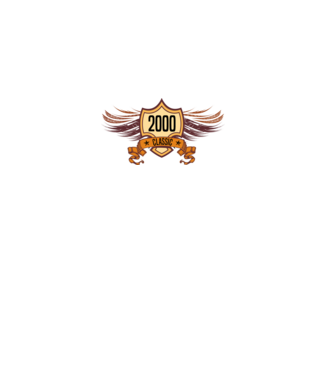 classic szülinapi embléma 2000 minta fekete pólón