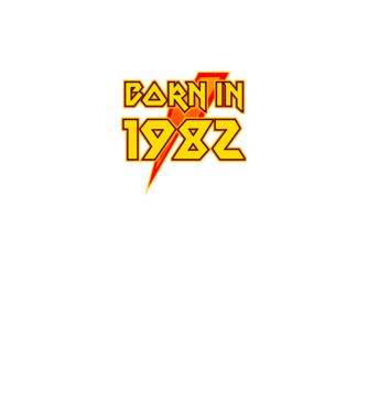 heavy metal born in 1982 minta fekete pólón