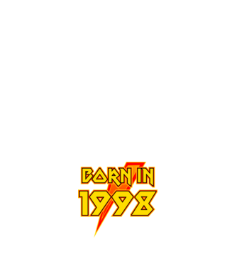 heavy metal born in 1998 minta fehér pólón