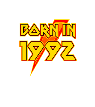heavy metal born in 1992 minta homokszín pólón