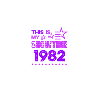 SHOWTIME SZÜLINAP 1982 minta fehér pólón