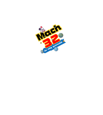 mach 32 és még gyorsulok, születésnapi minta űrhajós minta fekete pólón