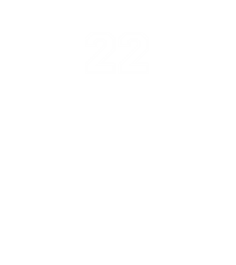 klasszikus mezszám 22 minta királykék pólón