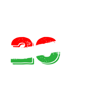 magyar trikolor, piro fehér zöld szám 20 minta fekete pólón