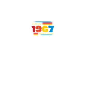 classic, original edition, retro, vintage évszám, születésnapi dátum, 1967 minta fekete pólón
