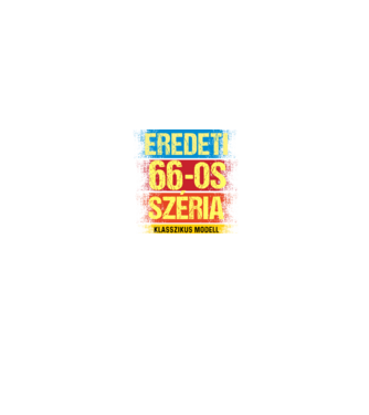 EREDEDI 66-OS SZÉRIA KLASSZKUS MODELL, RETRO SZÜLETÉSNAP minta fekete pólón