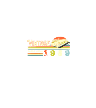 vintage, limited edidtion, retro születésnapi felirat, évszám veterán autóval, 1969 minta fekete pólón