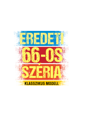 EREDEDI 66-OS SZÉRIA KLASSZKUS MODELL, RETRO SZÜLETÉSNAP minta sötétkék pólón
