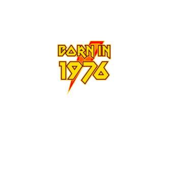 heavy metal born in 1976 minta fekete pólón