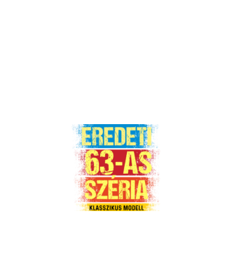 EREDEDI 63-AS SZÉRIA KLASSZKUS MODELL, RETRO SZÜLETÉSNAP minta fehér pólón