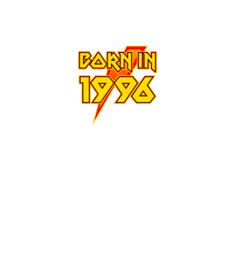 heavy metal born in 1996 minta fekete pólón