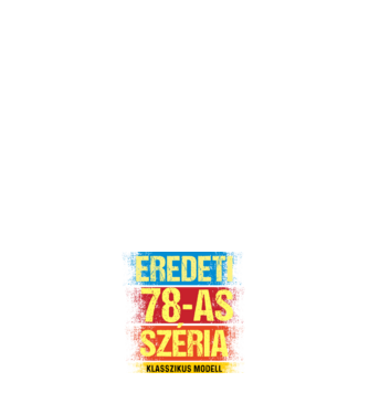 EREDEDI 78-AS SZÉRIA KLASSZKUS MODELL, RETRO SZÜLETÉSNAP minta fehér pólón