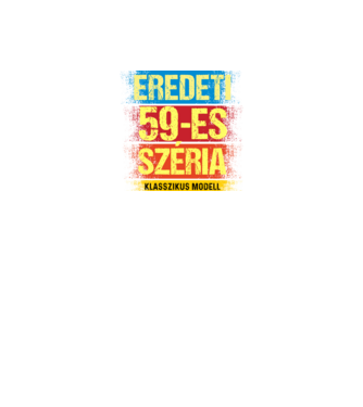 EREDEDI 59-ES SZÉRIA KLASSZKUS MODELL, RETRO SZÜLETÉSNAP minta fekete pólón