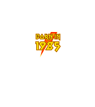 heavy metal born in 1985 minta fekete pólón