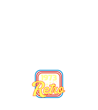retro születésnapi felirat dátummal 1973 minta sötétkék pólón