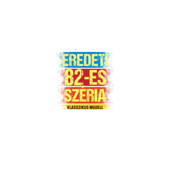 EREDEDI 82-ES SZÉRIA KLASSZKUS MODELL, RETRO SZÜLETÉSNAP minta királykék pólón