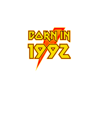 heavy metal born in 1992 minta fekete pólón