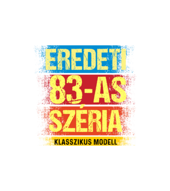 EREDEDI 83-AS SZÉRIA KLASSZKUS MODELL, RETRO SZÜLETÉSNAP minta homokszín pólón