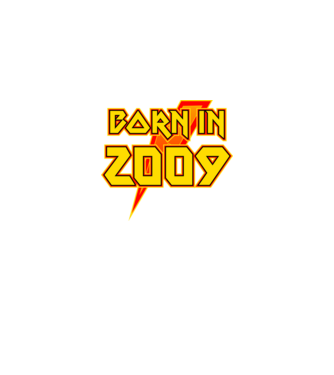 heavy metal born in 2009 minta fekete pólón