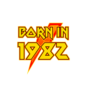 heavy metal born in 1982 minta homokszín pólón