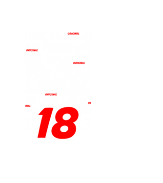 plakát original 18 years old minta fekete pólón