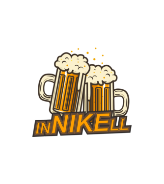 INNIKELL SÖRÖZŐS minta homokszín pólón
