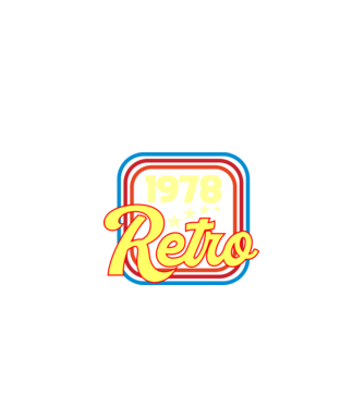 retro születésnapi felirat dátummal 1978 minta fekete pólón