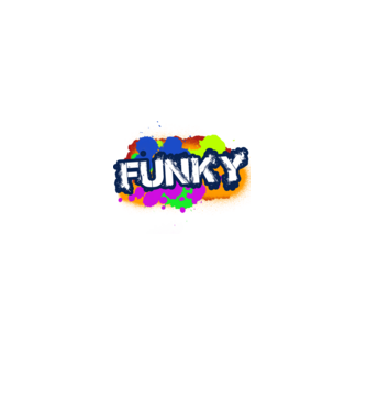 funky felirat graffiti festés minta fekete pólón