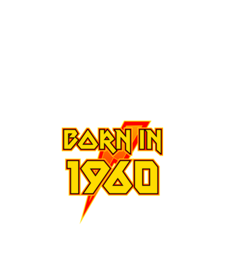 heavy metal born in 1960 minta fehér pólón
