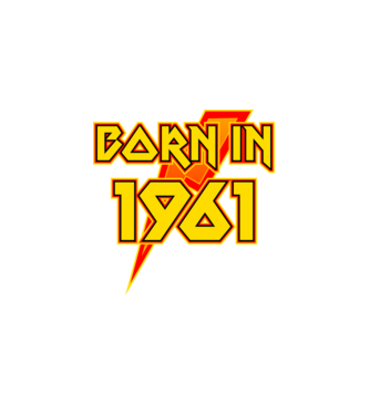 heavy metal born in 1961 minta fekete pólón