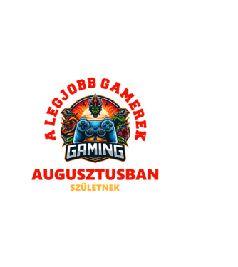 A LEGJOBB GAMEREK AUGUSZTUSBAN SZÜLETNEK minta sötétkék pólón
