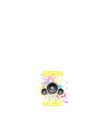 born to be music , 1964-ben született, születésnapi póló minta sötétkék pólón